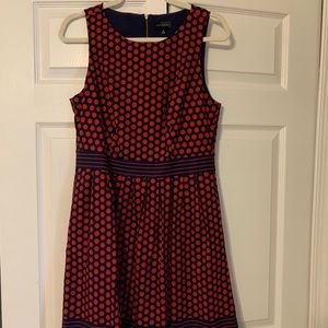 Navy and red limited dress (with pockets!)